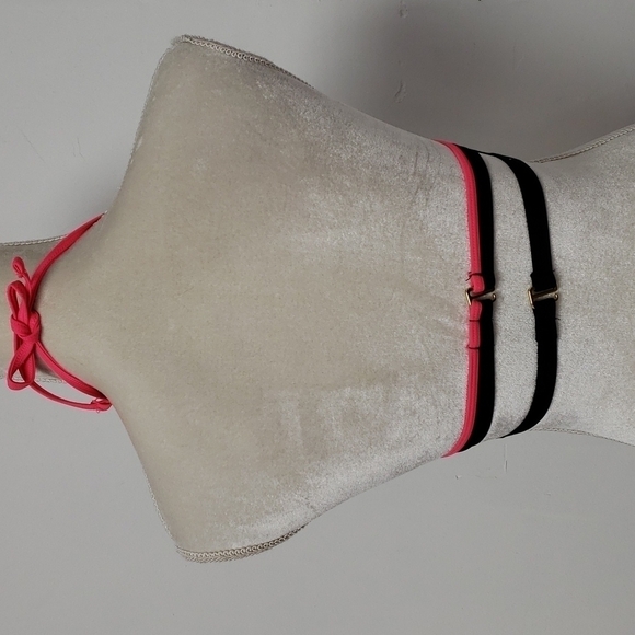 Rue Bleu Bikini Padded Top Med. Black & Multi Approx B Cup EUC - Picture 3 of 8